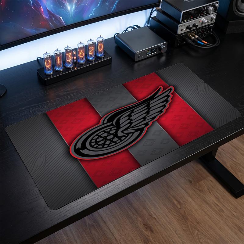 Detroit Red Wings Pattern Mousepad Anti?Slip Rubber Desk Pad For Gaming Working Desktop Decoration