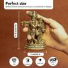100% Pure Brass Radha Krishna Murti (Size: 12.8 Cm) | Radha Krishna Statue | Radha Krishna Idol for Gift |