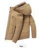 Men's Winter Plus Size Graphene Padded Cotton Hooded Jacket for Middle-Aged & Elderly