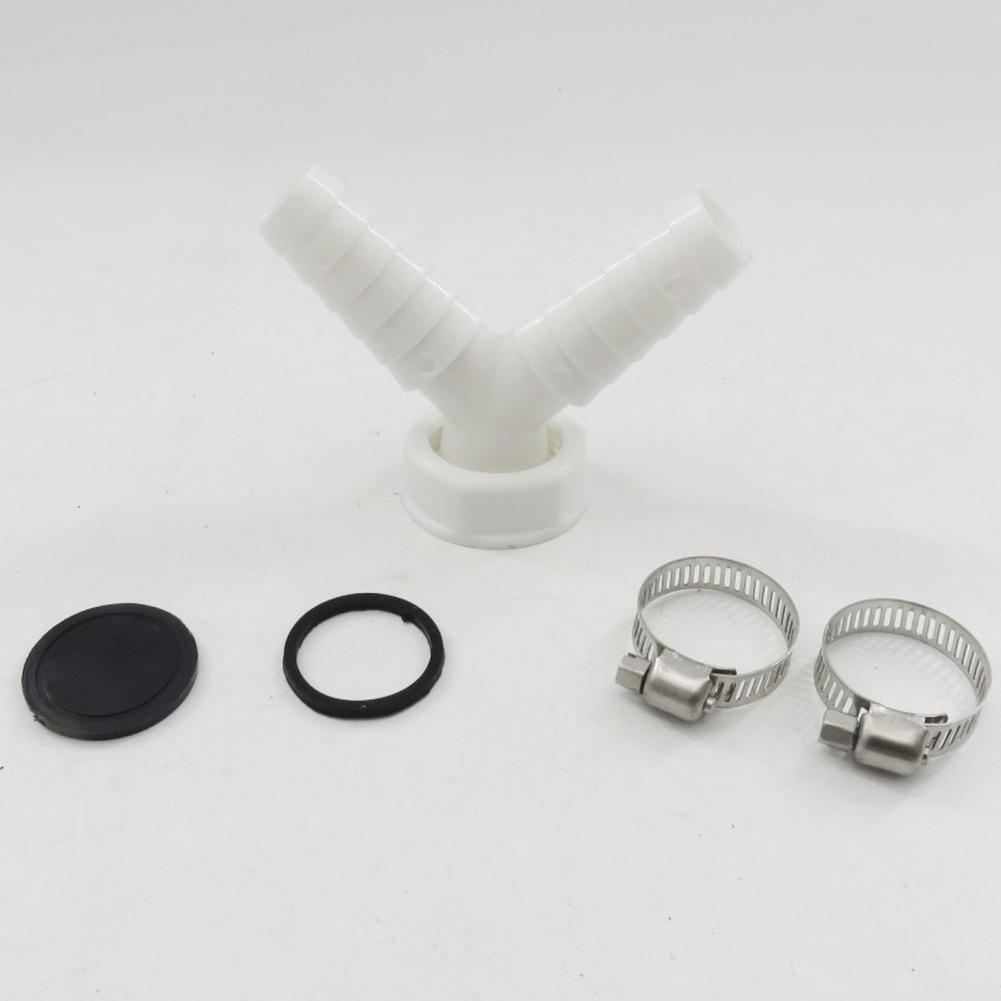 1pc Washing Machine Drain Hose Connector Y Shape Adapter 1 Inch 1-1/2 Inch Laundry Drainage Adapter For Washing Machines Dryers