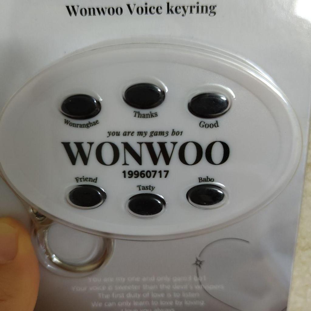 [USED] WONWOO Voice Key Ring SEVENTEEN