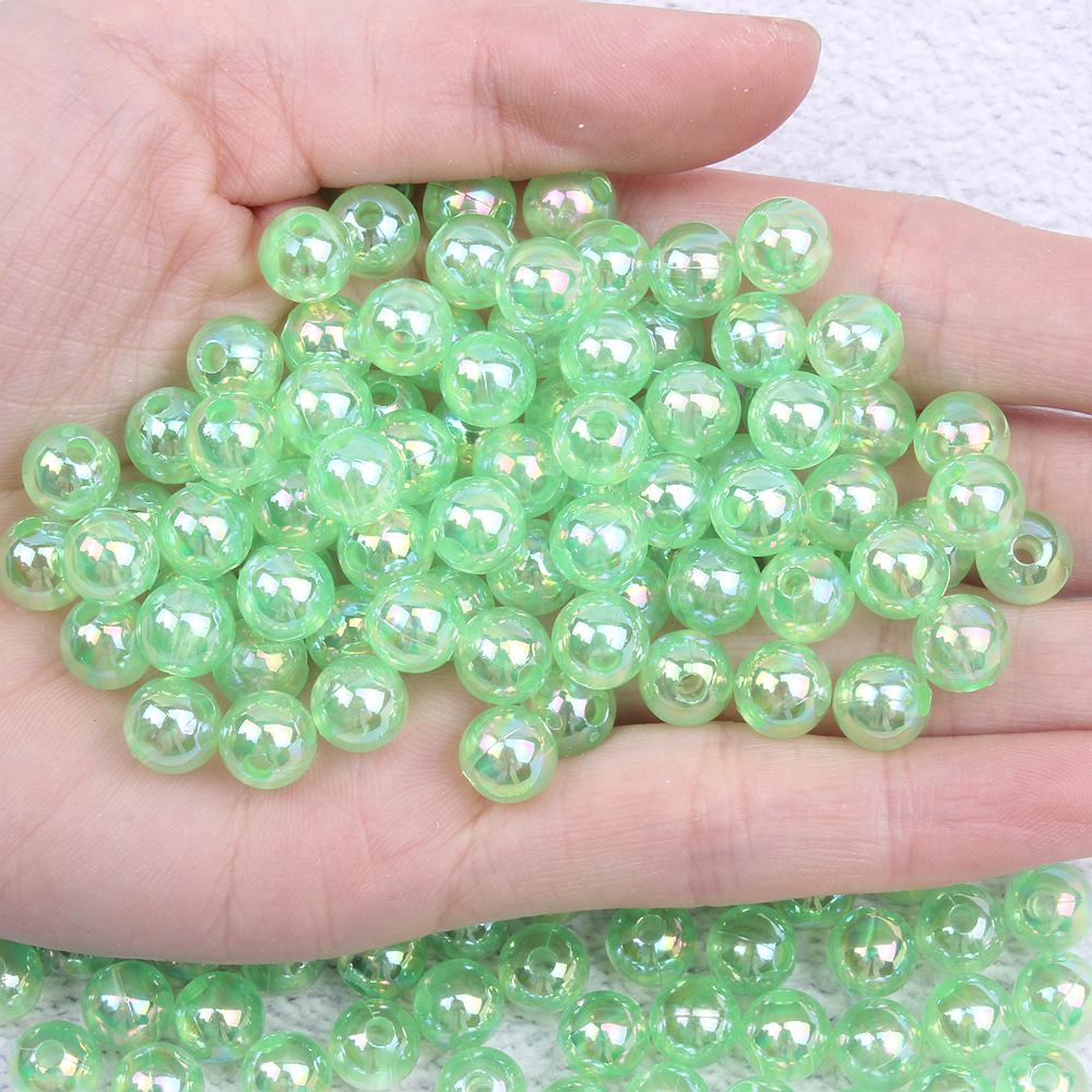 Multicolor Transparent AB Imitation Pearl Beads for DIY Jewelry Making
