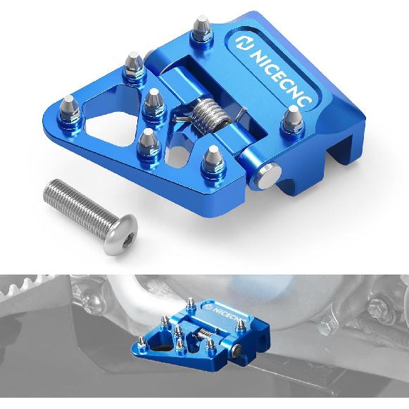 NICECNC Motorcycle Brake Pedal Lever Tip Collapsible Compatible with Yamaha YZ250 1997-2024 YZ250F 2001-2005 YZ250X 2016-2023 YZ125 1997-2024 YZ125X