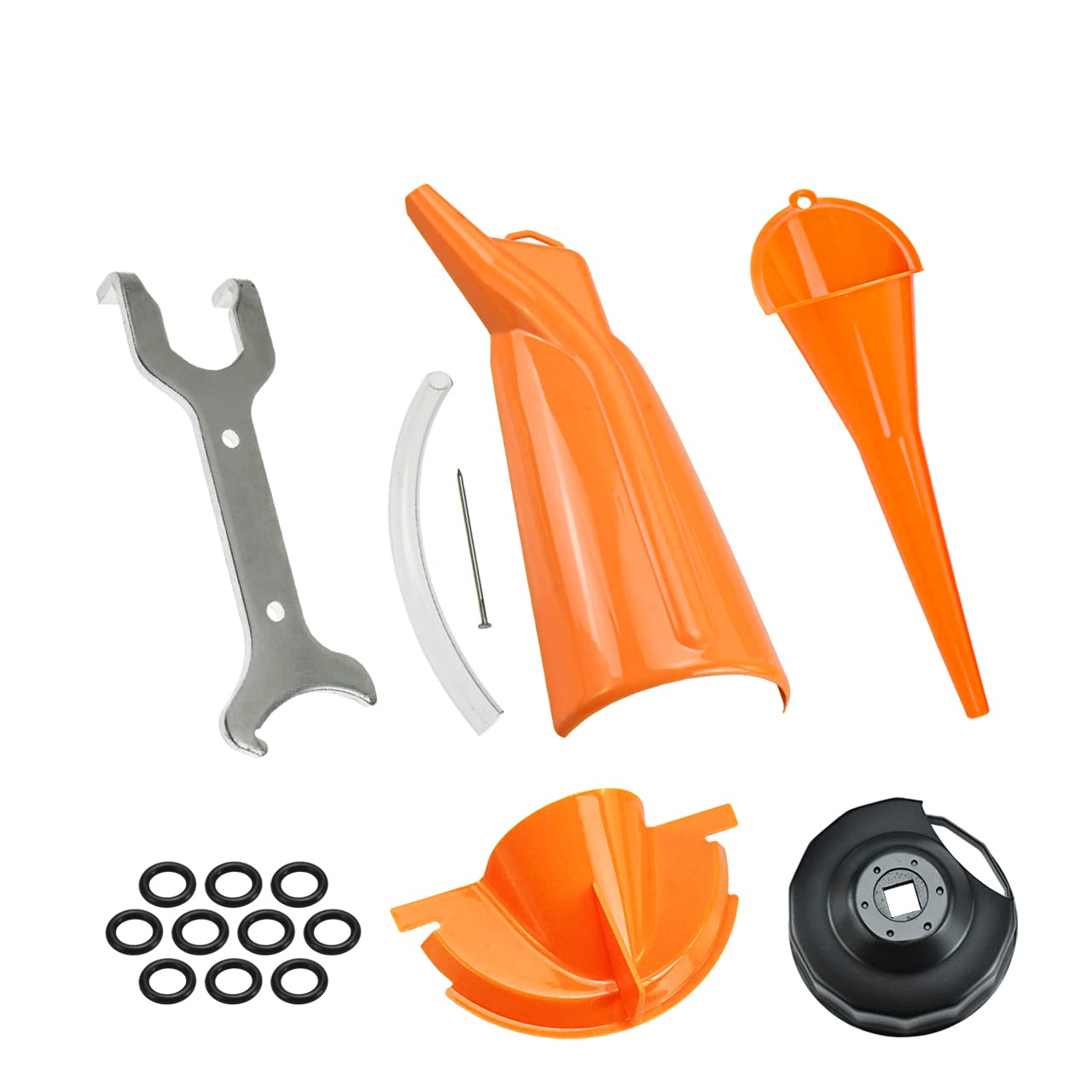 

HDBUBALUS Replacement Funnel Funnel Filter Wrench O Ring Spanner for Harley Touring Softail Dyna оранжевый