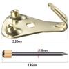 ABWR-40 Pack 50 Lbs Picture Frame Hangers Hooks With Nails, Heavy Duty Plaster Wall Pro Photo/Heavy Mirror Hanging Kit