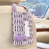 Creative Heart Shape Hanging Backseat Car Tissue Box Multi Functional Tissue Bag