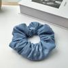 Large Denim Double Layered Hair Scrunchies With Lace for Girls and Women Elastic  Hair Bands Nordic Style Hair Accessories