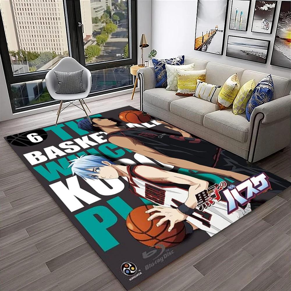3D Anime Kuroko's Basketball Cartoon Carpet Rug for Home Living Room Bedroom Sofa Doormat Decor,kids Area Rug Non-slip Floor Mat