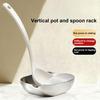 Stainless Steel Spoon Rest Space-Saving Kitchen Utensil Holder with Anti-Drip Design Rust-Resistant 304 Stainless Steel Spoon Rack for Spoons Tongs