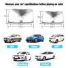 AANY1 Car Sunshade Umbrella Front Windshield Sunshade Uv Umbrella For KIA KN K3 K5 Sportage Sorento Picanto Ceed RIO 2 3 4 Accessories