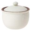 Hechimon Shigaraki Ware Salt Pot, Large, White, Ceramic Canister, Salt Storage Container, Made In Japan, MR-3-3536