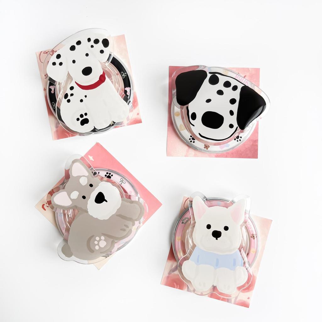 Magsafe Magnetischer Cartoon Handy Airbag Ständer - Einziehbarer Acryl Desktop Halter