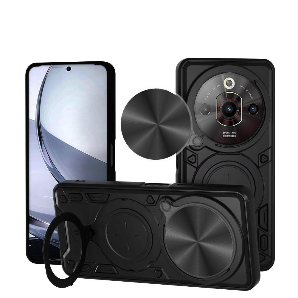 

Для Nubia Focus Pro 5G Z2351N Чохол Слайд Камера Магнітне Кільце Підставка Захист Задня Кришка для ZTE Nubia Focus Pro 5G Capa Funda ZTE nubia Focus Pro чорний