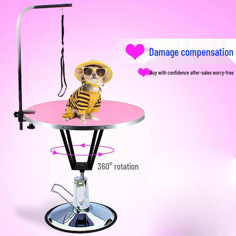 Pneumatic Rotating Hydraulic Grooming Table for Small to Medium Dogs & Cats