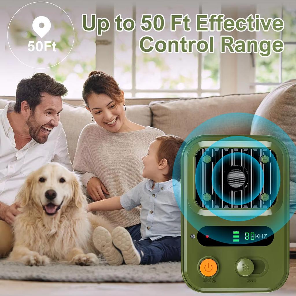 Rechargeable High-Powered Ultrasonic Anti Barking Device Sonic Dog Bark Deterrent Control Dog Stopper