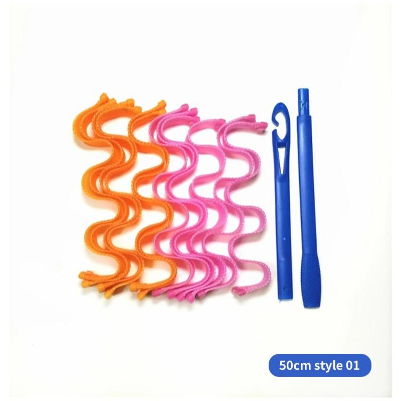 Hair Curler Heatless Hair Rollers Curler Curling Tongs Headband Rods Curls Sleeping Soft Waves Formers No Heat Curls Modeler