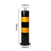 Steel Bollard with Base Plate Permanent Safety Post Hoop Handle Fixed