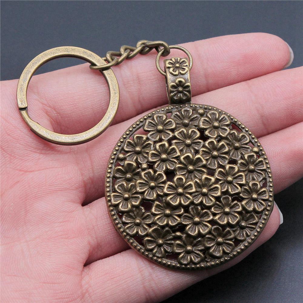 Flower of Life Symbol Sacred Geometry Keychain for Men Best Seller Boho Gift for Her Minimalist School Accessory