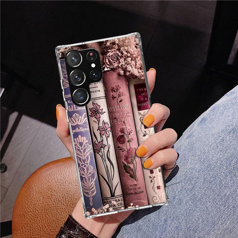 Bücher lesen Illustration Lesen Handyhülle für Samsung Galaxy S26 S25 Edge S23 S24 Ultra S22 Plus S21 S20 FE Einzigartige Hülle Weich C