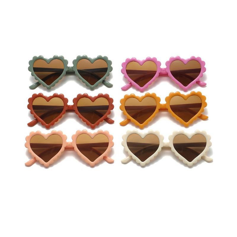 1Pc Cartoon Heart Sunglasses Children Baby Sunglasses Boys Girls UV400 Sun Glasses Shades Kids Gifts Fashion Party Eyeglasses