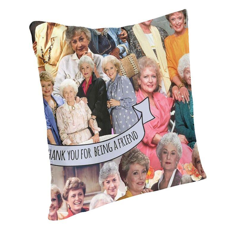 Golden Girls Pattern Pillow Case Home Decorative Sitcom Tv Show Cushions Throw Pillow For Car Double-Sided Printing