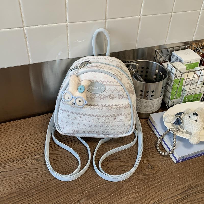 Korean Style Cute Mini Backpack for Women Fashi Ins Trendy Sweet Shoulder Bag Comfortable and Versatile Texture Commuting Bag