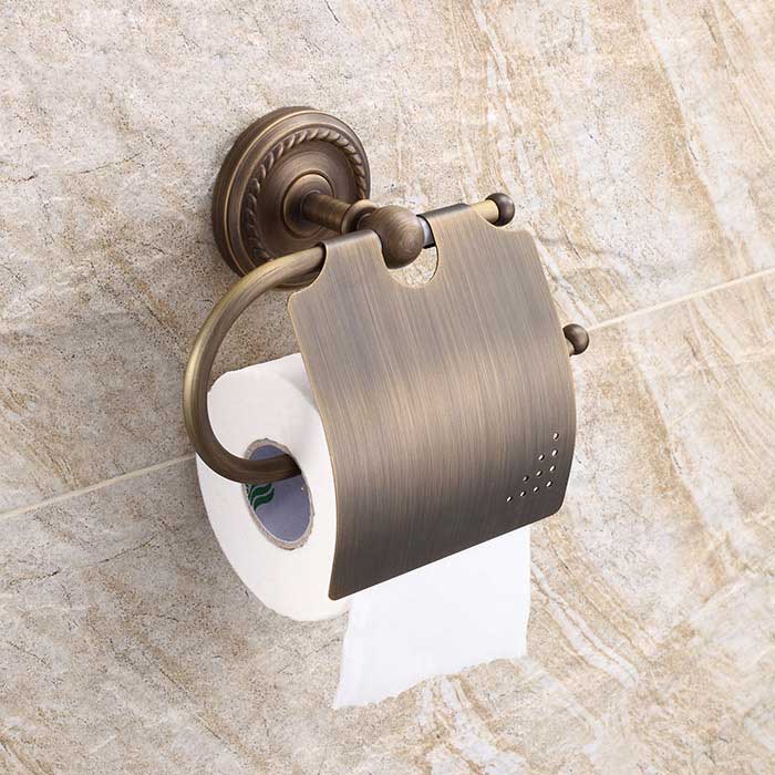 European Antique Ceramic Brass Shelf Towel Rack Gold Plated Bathroom Accessories GZ-9000