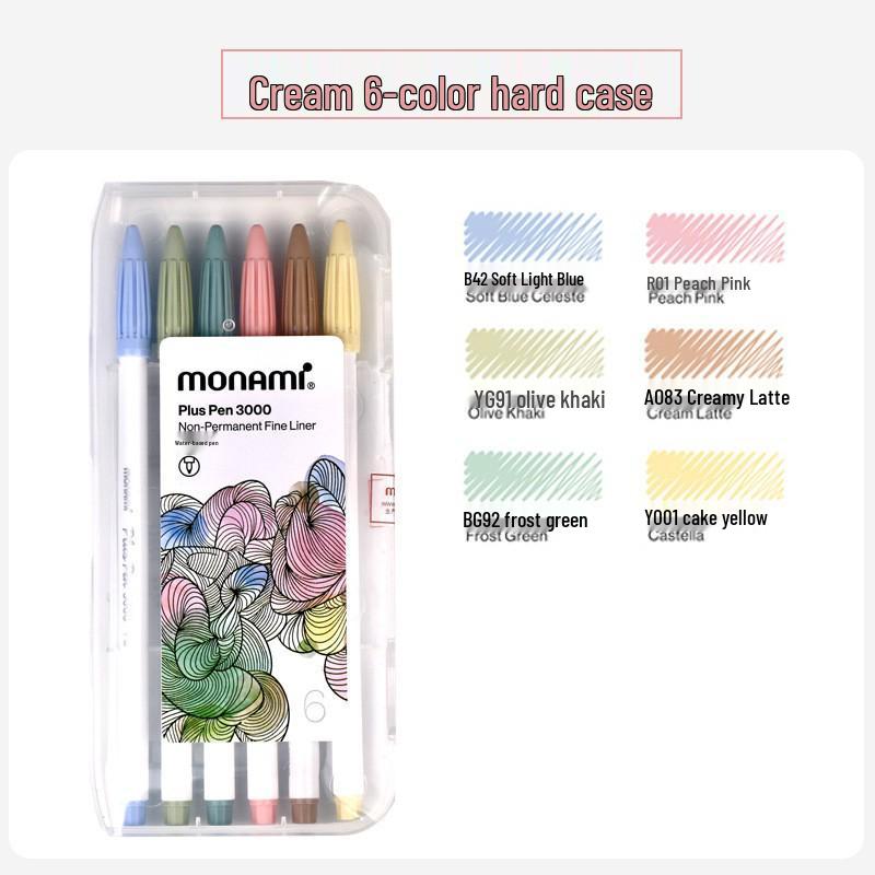 Muna Mei Monami Fiber Pen Fineliner - Journal & Watercolor Pen, 4009 Stationery