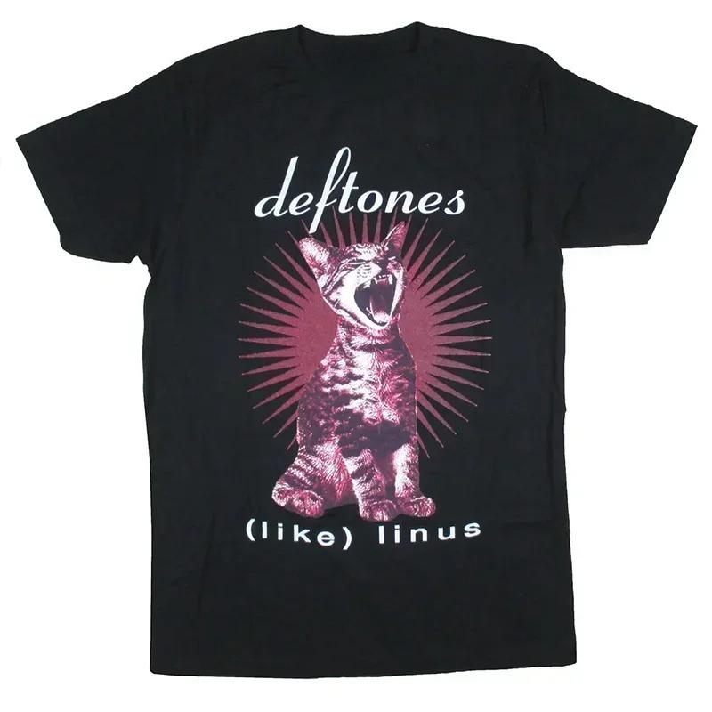 

Deftones T Shirt Unisex High Quality Cotton T Shirt Fashion Women Short Sleeve Tops Punk Music Style Metal American Tee Shirt 4XL