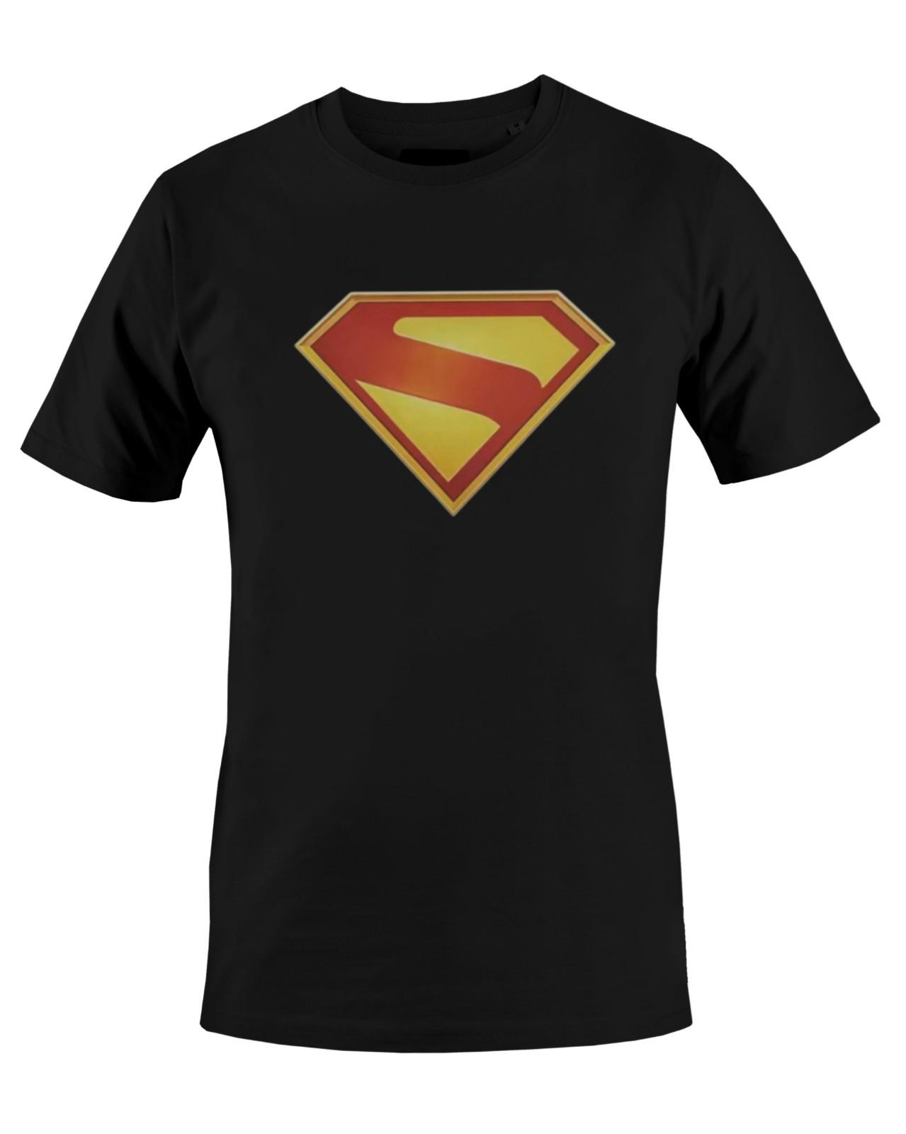 Supermans Logo Graphic Print Mens T-Shirt S