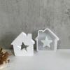 Star House Candle Molds Love Heart House Resin Molds for Making Candle Cake Fondant Room Decorations Gypsum Ornaments