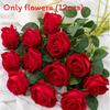 Gothic Style Silk Rose Artificial Flower With Curved Stem For Wedding And Party Arrangements