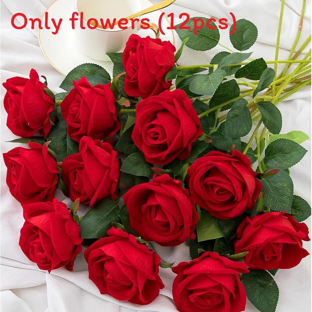 Gothic Style Silk Rose Artificial Flower With Curved Stem For Wedding And Party Arrangements