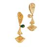 Retro Metal Face Earrings: Unique Design, Bold Style, Exaggerated Look for Women.