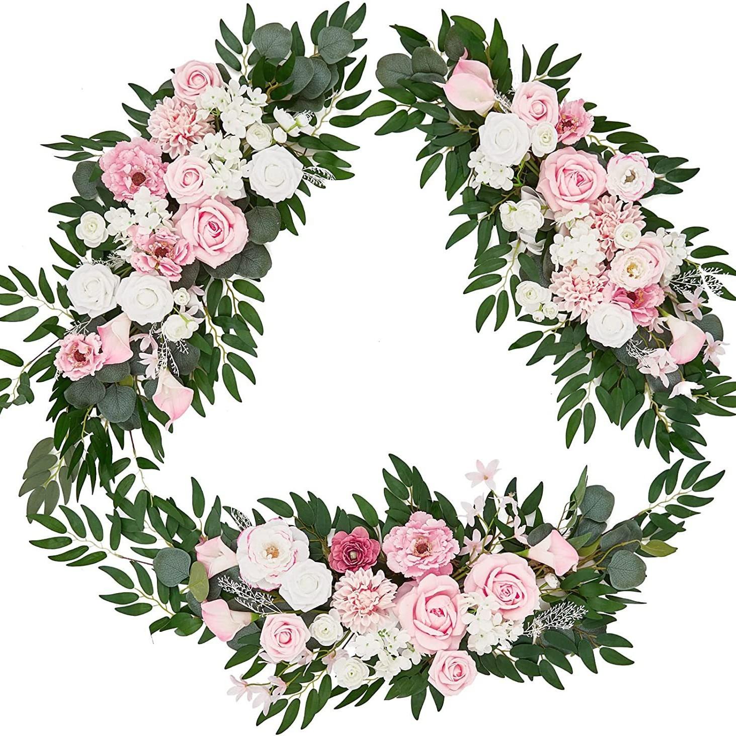 

Дверное имитационное цветочное искусство, трехкомпонентный приветственный ряд цветов, перемычка, цветок, водный брендовый цветок, искусственный цветок, свадебное украшение розовый