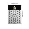 5D Embossed Line Heart Decal Nail Art Stickers Reliefs Self Adhesive Nail Art Manicure Decals For Women Manicure Supplies