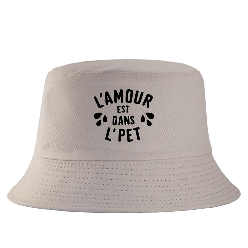 French Slogan Bucket Hat Funny Letter Sun Cap Unisex Harajuku Style Panama New Summer Outdoor FisherUnisex Hat Streetwear 56-58cm