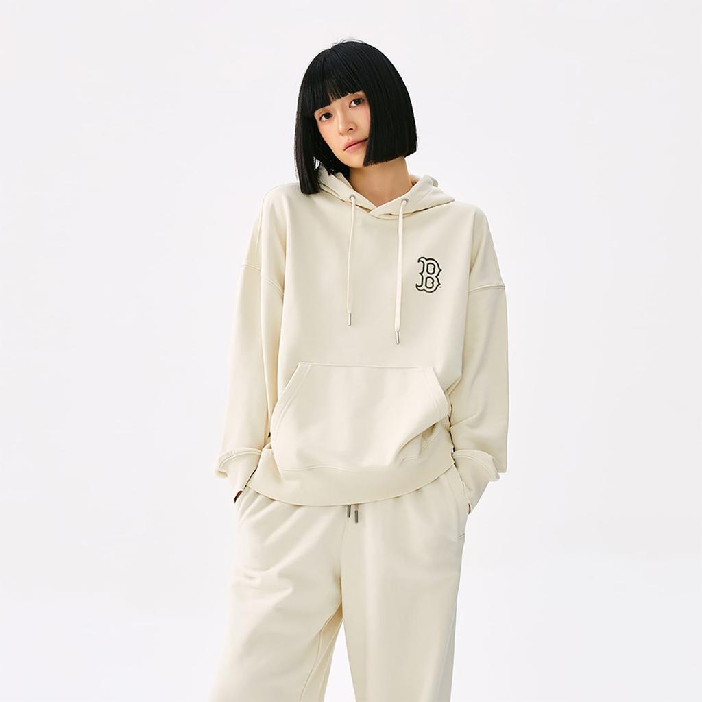MLB Boston Red Sox Basic Collection 25FW Sweatshirt Unisex Standard Ivory 3AHDB1354-43CRS