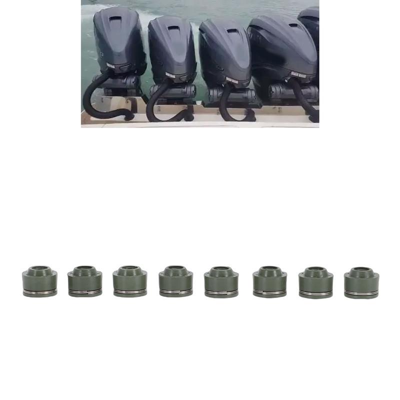 8PCS Valve Stem Seal 51Y-12119-00-00 Metal Intake Exhaust Valve Stem Seal Replacement for Waverunner and Sport Boat