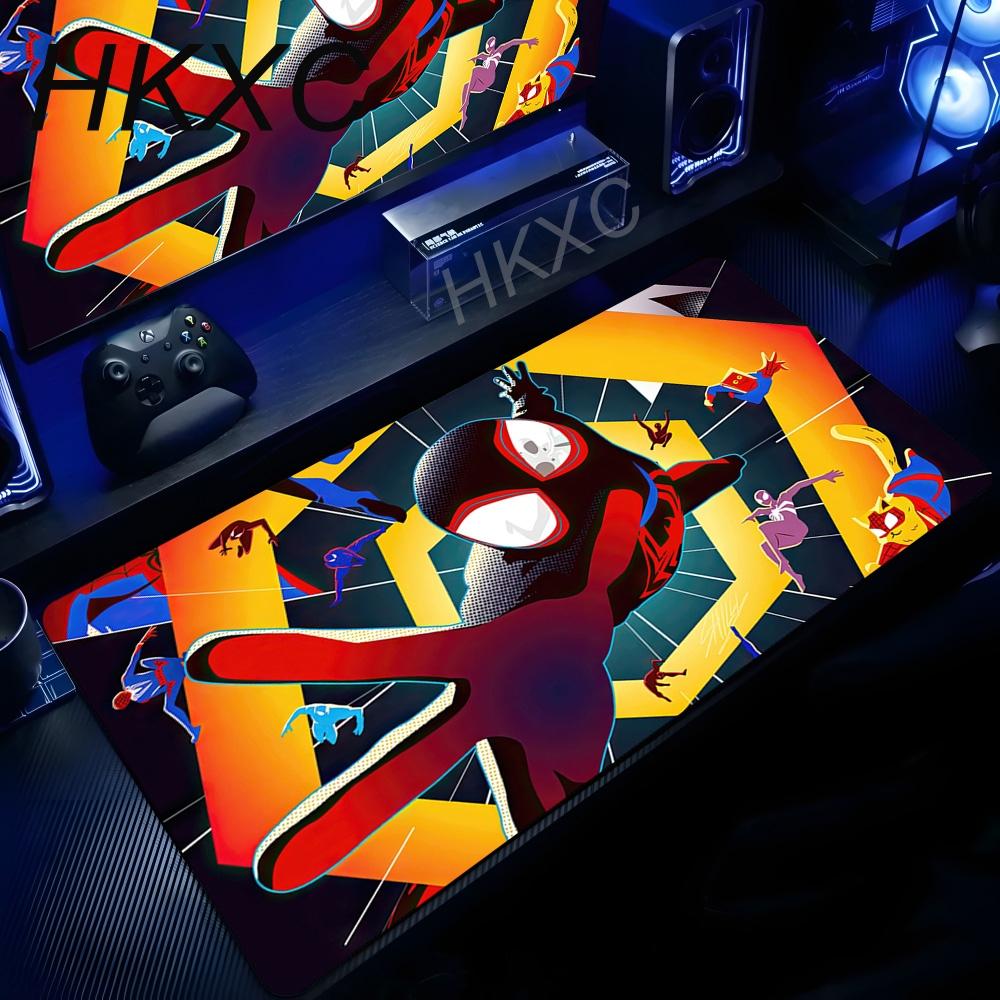 Spider Man Mouse Pad XXL Anime HD Rubber Keyboard Mousepad Suitable For Office Desk Laptops Gaming Accessories Non Slip