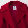 Sinuofuide Women's Cashmere Blend Lapel Long Coat