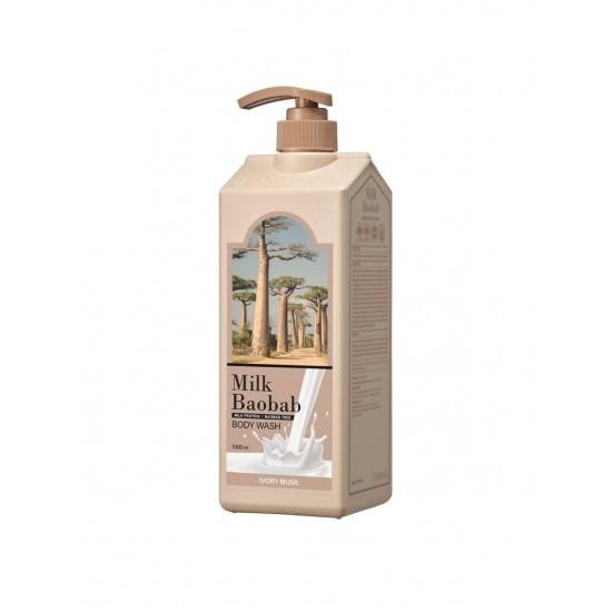 Milk Baobab Body Lotion 500ml/Body Wash 1000ml, White Soap Ivory Musk White Musk Baby Powder Damask Rose Flora Bouquet Lime and Basil Lavender Garden