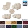Huse de canapea extensibile rezistente la apă 1/2/3/4 locuri Huse de canapea solide Huse de canapea SlipCover Protector Huse pentru scaune reclinabile pentru acasă