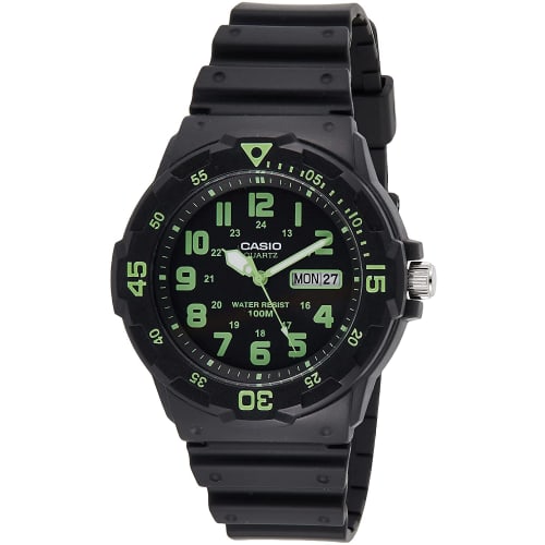 

Casio Mens Black Resin Dive Watch