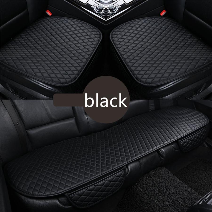 

Three-piece PU cushion set-black
