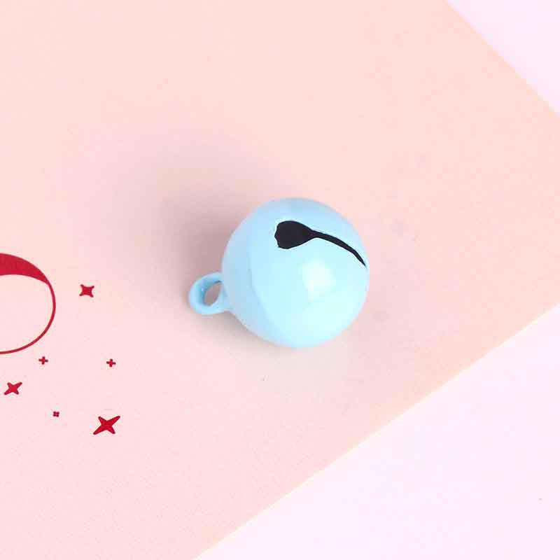 Colorful 14mm Metal Bell Keychains and Christmas Tree Decorations