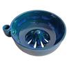 Glazed Ceramic Berry Basket Self Spinning Washing Bowl, 360 Degree Vortex Cleaning And Flower Shaped Fruit Rinse Bowl Drain Spinner, Vegetable