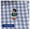 2024 Boys' Cartoon Embroidered Long Sleeve Lapel Shirt