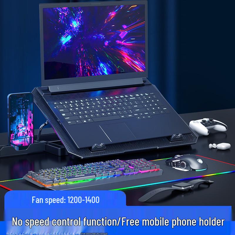 Leiser, tragbarer Laptop-Kühlständer 14-15,6 Zoll mit Abluftventilator