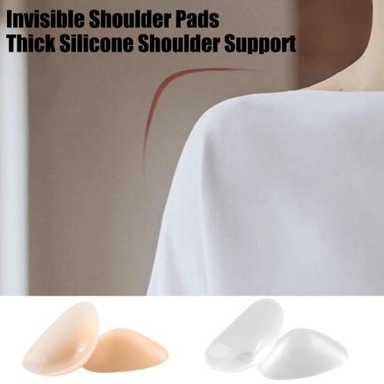 Sweat-proof Skin-Friendly Shoulder Pad Silicone Clear 1 Pair